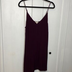 Wilfred Deep Purple Burgundy Thin Strap mini shift dress - VNeck - Med -